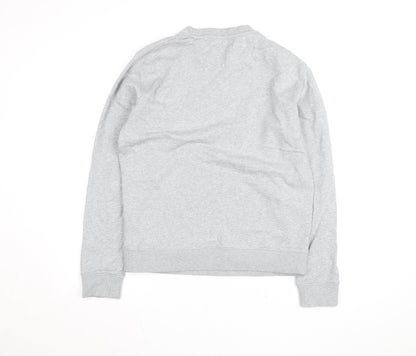 Farah Men's Grey Crew Neck Cotton Sweatshirt M Classic Fit
