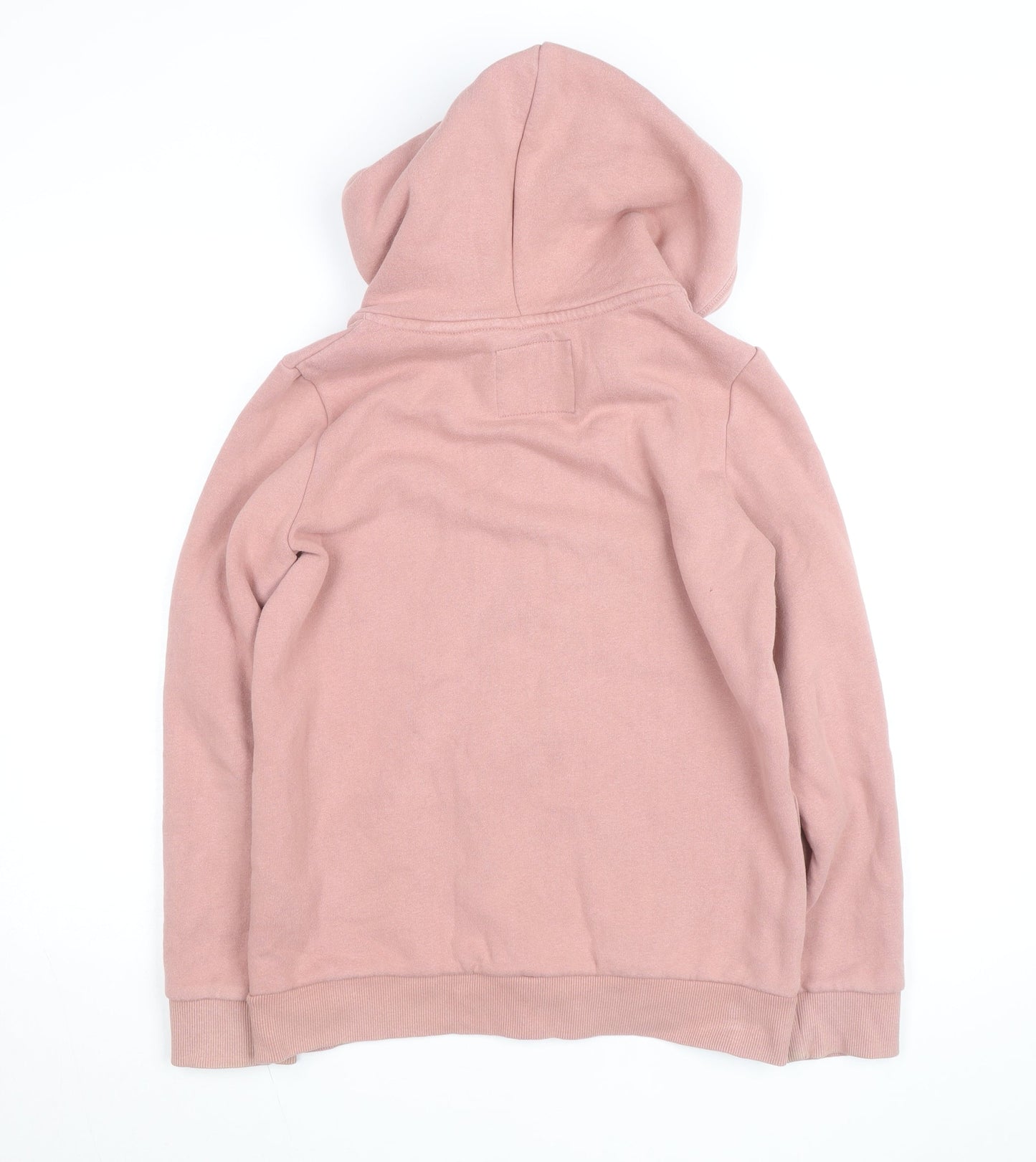 Superdry Womens Pink Full Zip Hoodie Size UK 8 Classic Fit