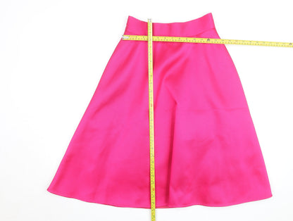 Coast Women’s Hot Pink A-Line Satin Skirt Size 6 Formal Party