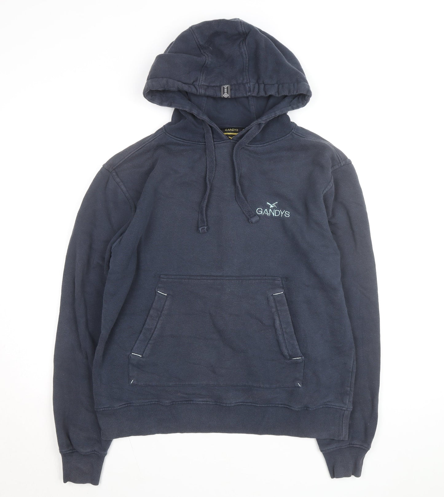 Gandys Navy Blue Womens Small Pullover Hoodie with Graphic Print