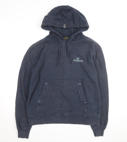 Gandys Navy Blue Womens Small Pullover Hoodie with Graphic Print