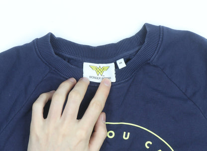 Wonder Woman Unisex Blue XS Pullover Sweatshirt Graphic Logo