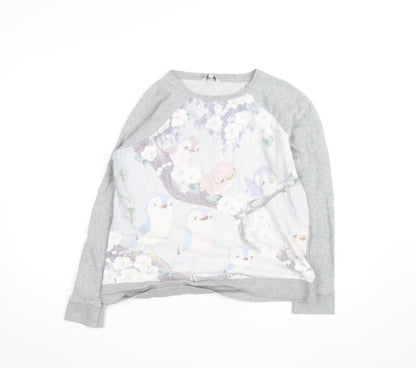 Disney x Cath Kidston Grey Bird Print Womens Sweatshirt Size M