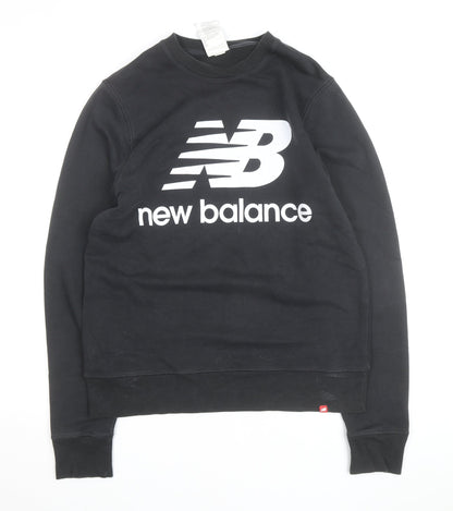 New Balance Men's Black Crew Neck Pullover Sweatshirt Medium