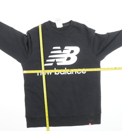 New Balance Men's Black Crew Neck Pullover Sweatshirt Medium