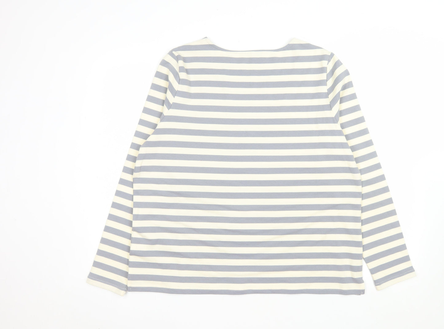 Chalk Women's Multicoloured Striped Long Sleeve Cotton T-Shirt One Size