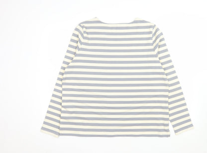 Chalk Women's Multicoloured Striped Long Sleeve Cotton T-Shirt One Size