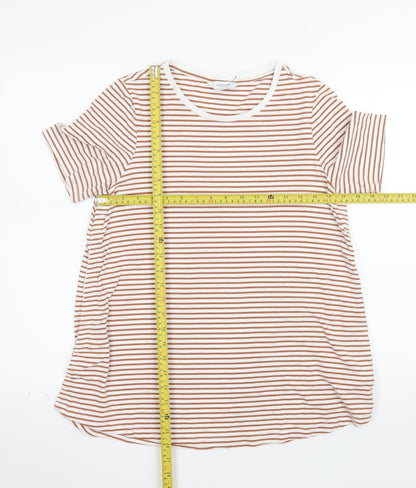 Seraphine Women's Brown Striped Maternity T-Shirt Size S