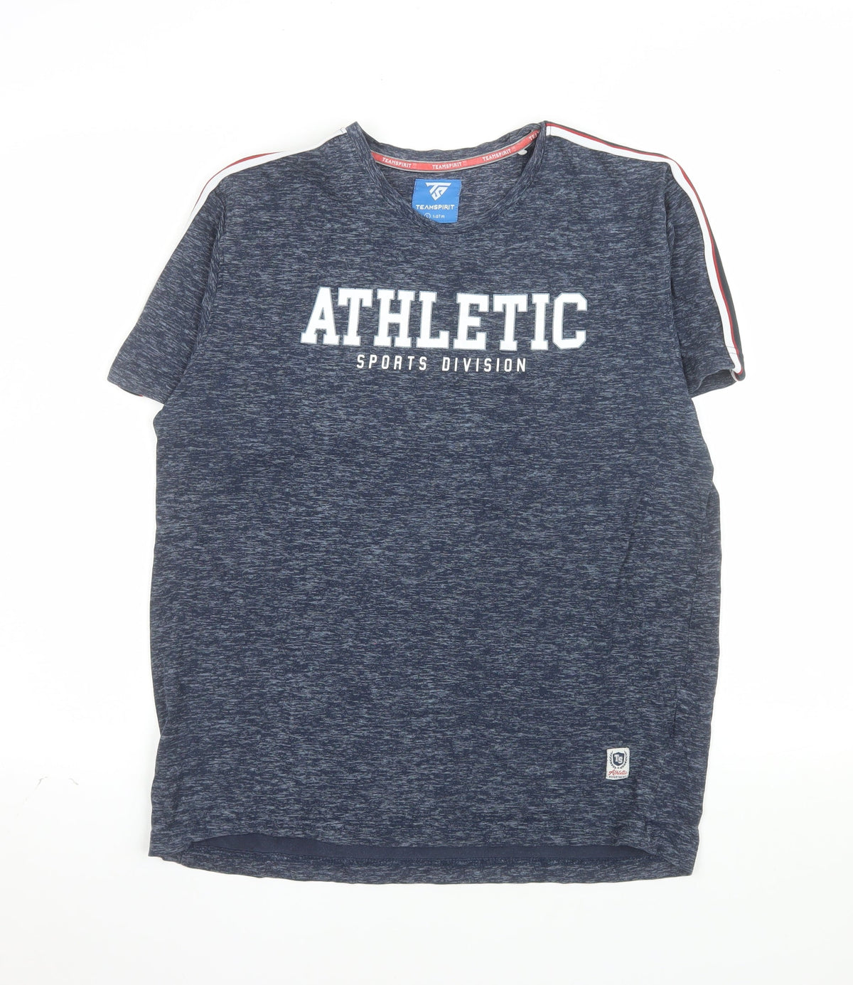 TeamSpirit Men's Blue Athletic Sports Division T-Shirt Size L
