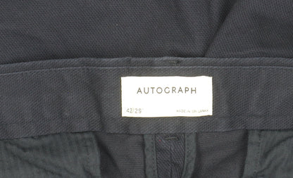 Marks and Spencer Men’s Black Chino Trousers 42W 29L Regular Fit