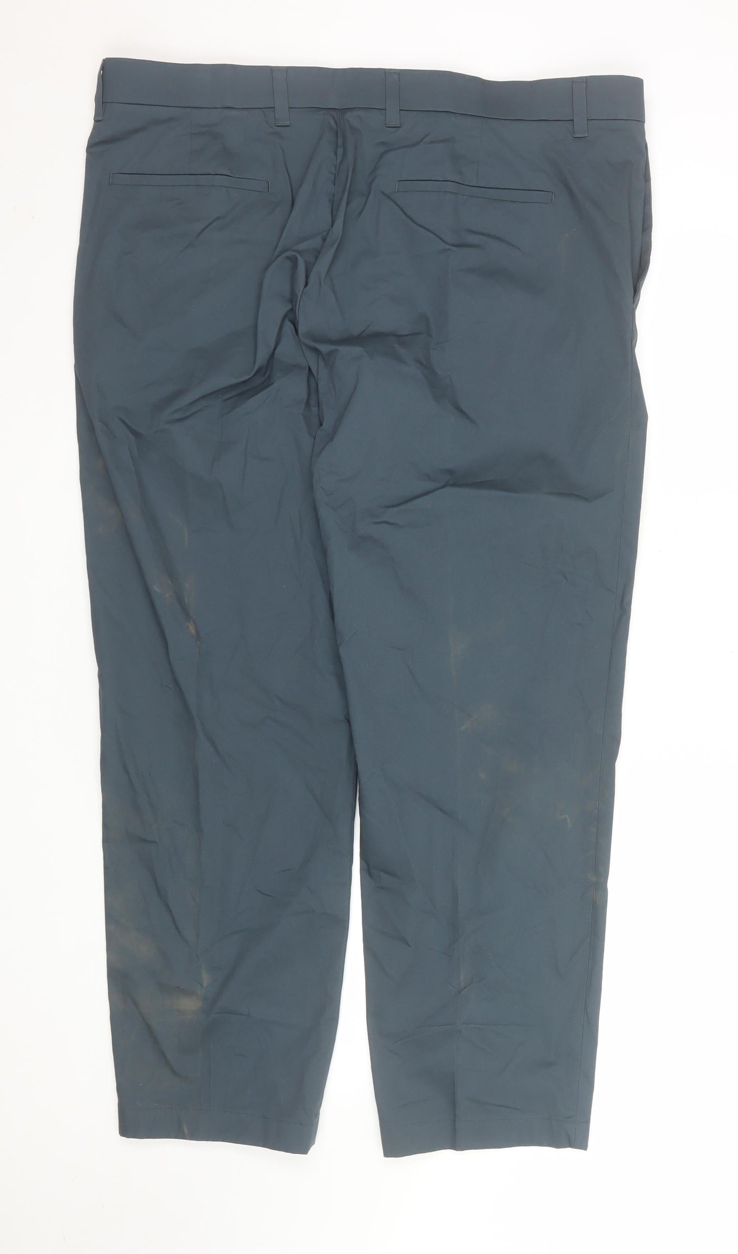 Marks and Spencer Autograph Mens Blue Regular Fit Chino Trousers 40/29