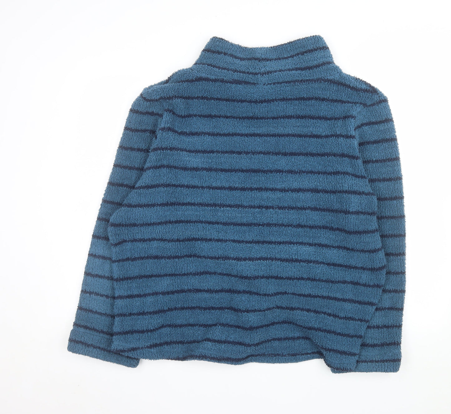 Weird Fish Women’s Blue Striped Pullover Fleece Sweatshirt Size 20