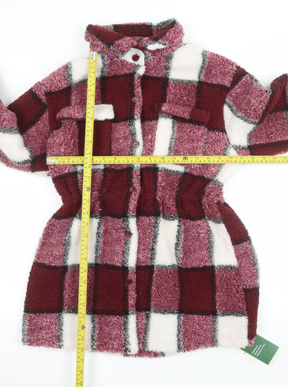 Halara Women’s Multicoloured Checked Fleece Shacket XS