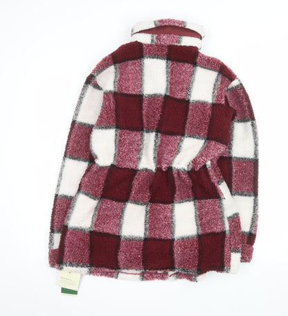 Halara Women’s Multicoloured Checked Fleece Shacket XS