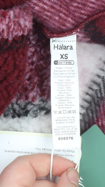 Halara Women’s Multicoloured Checked Fleece Shacket XS