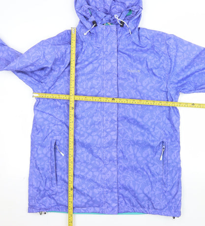 Regatta Women's Purple Waterproof Hooded Rain Jacket UK 16