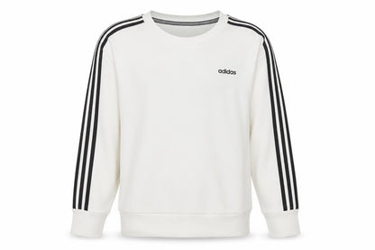 Adidas Womens White Long Sleeve Crew Neck Pullover Sweatshirt L