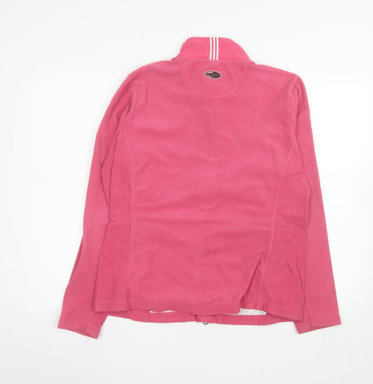 Adidas Women’s Pink Fleece Full Zip Jacket Size L
