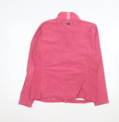 Adidas Women’s Pink Fleece Full Zip Jacket Size L
