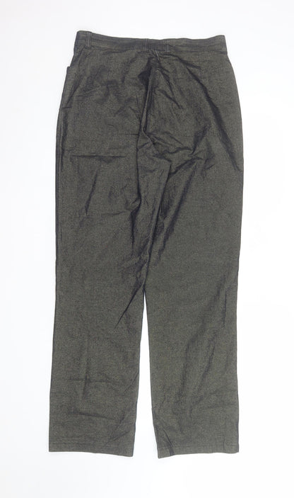 Ascari Women's Grey Chino Trousers Size 14 Stretch Cotton Blend