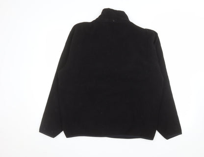 Nautica Men's Black Fleece 1/4 Zip Pullover Sweatshirt M