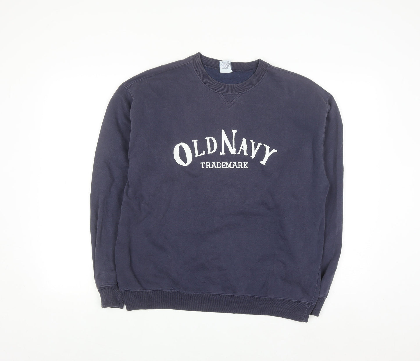 Old Navy Men's Blue Pullover Crew Neck Graphic Sweatshirt Size M