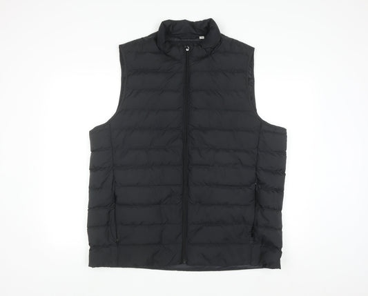 Marks and Spencer Men's Black 2XL Puffer Down Gilet Waistcoat