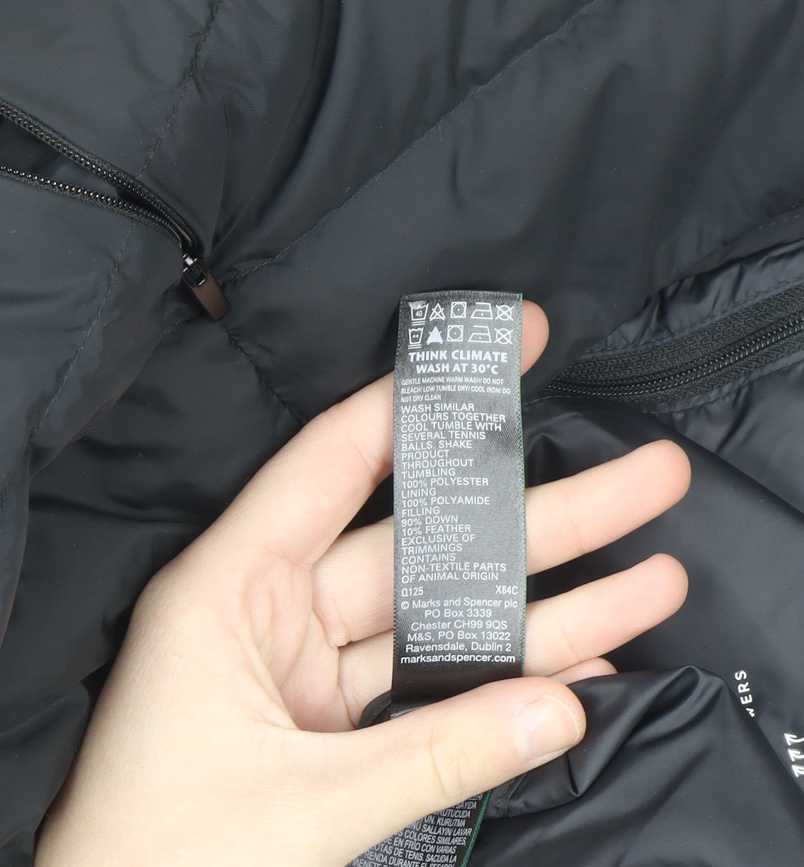 Marks and Spencer Men's Black 2XL Puffer Down Gilet Waistcoat