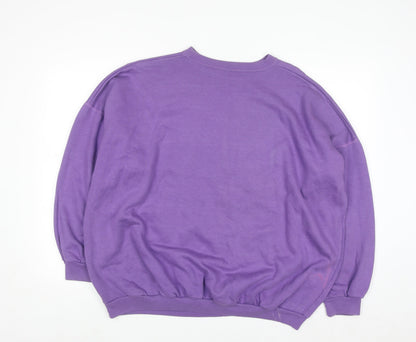 St. Bernard Women’s Purple Snoopy Graphic Pullover Sweatshirt Size 18-20