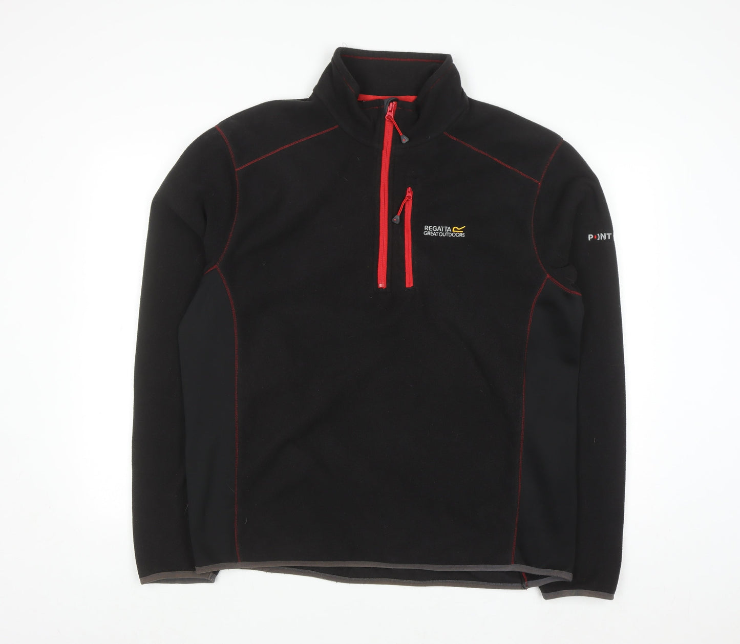 Regatta Men's Black XL Fleece Pullover Sweatshirt 1/4 Zip Outdoor