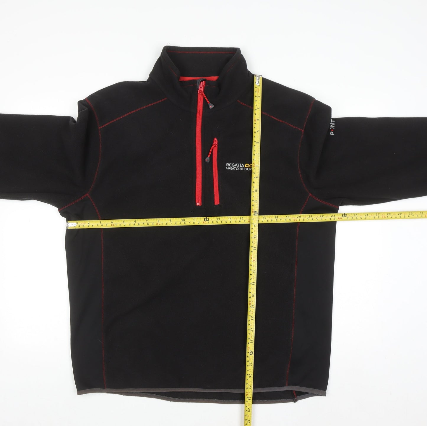 Regatta Men's Black XL Fleece Pullover Sweatshirt 1/4 Zip Outdoor
