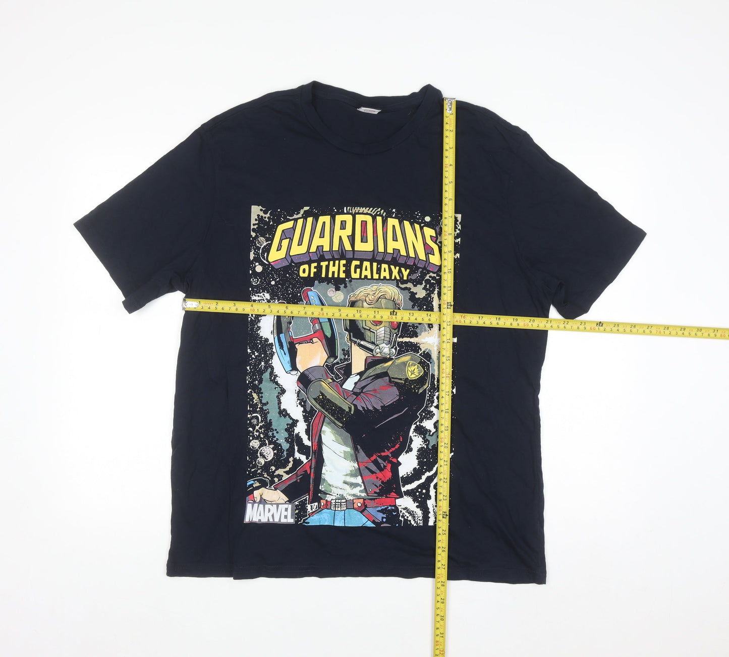George Marvel Guardians of the Galaxy Navy T-Shirt Mens XL Cotton