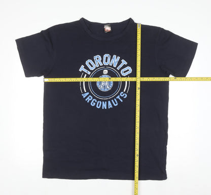 Sogo Mens Navy Toronto Argonauts Graphic Print Cotton T-Shirt XL