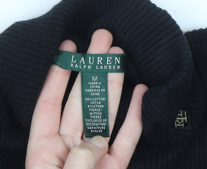Womens UK Size M Ralph Lauren Black Pullover Jumper