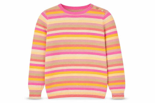 Liz Claiborne Women’s Multicoloured Striped Cotton Jumper L
