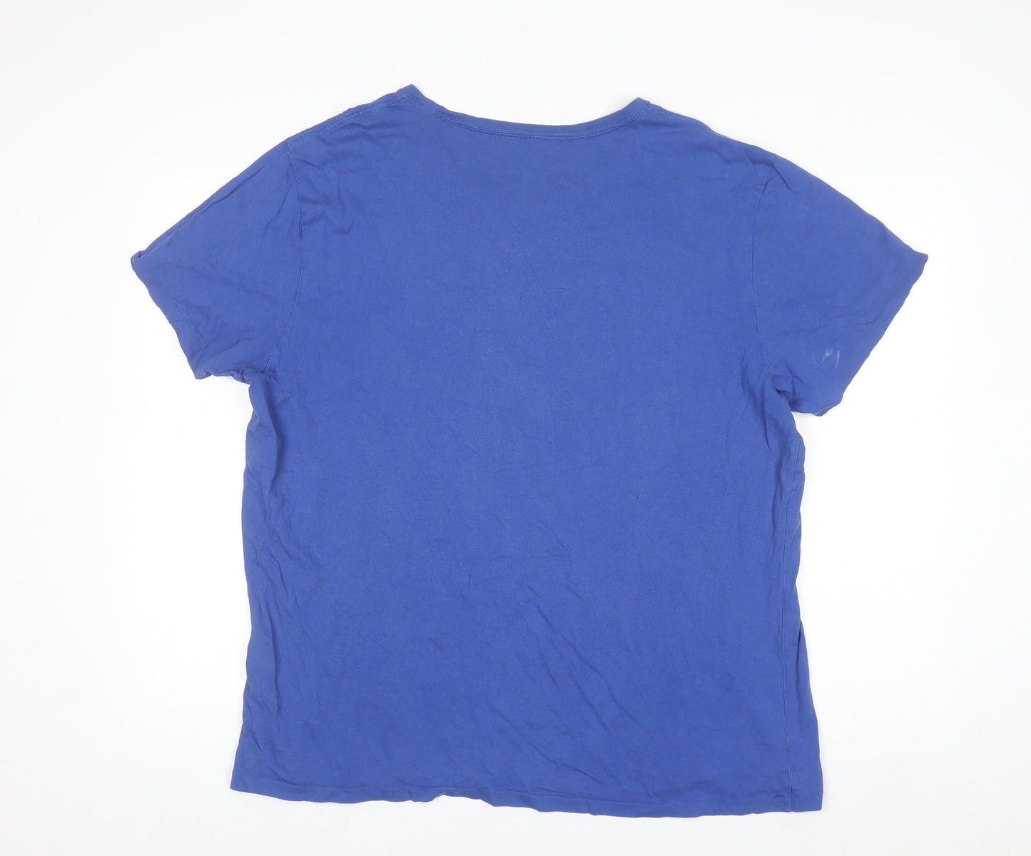 Ralph Lauren Men Blue XL Polo Jeans Co Graphic Cotton T-Shirt