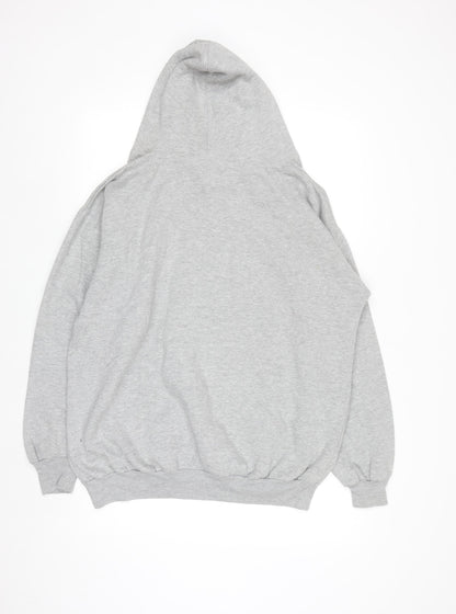 Jon Lauren Men's Grey Caribou Maine Pullover Hoodie XL Graphic Print