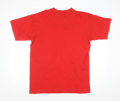 Manchester United Men’s Red Champions 2013 Cotton T-Shirt Size L