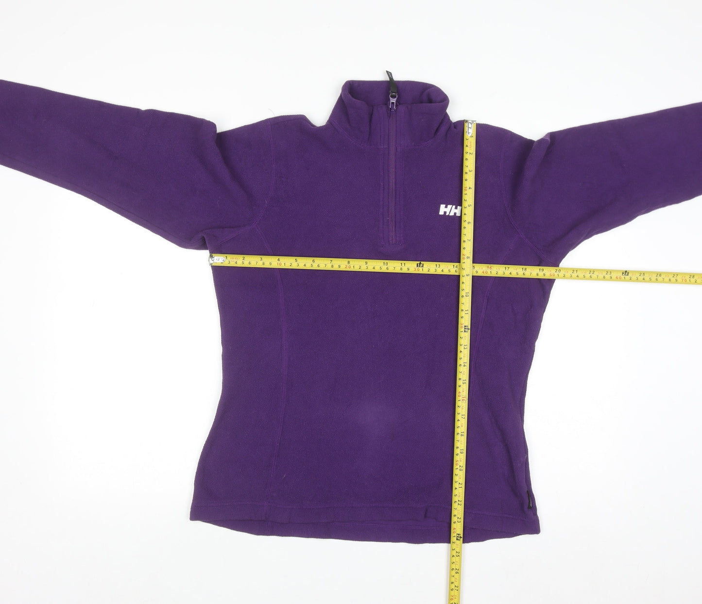 Helly Hansen Women's Purple Fleece Pullover Sweatshirt L 1/2 Zip