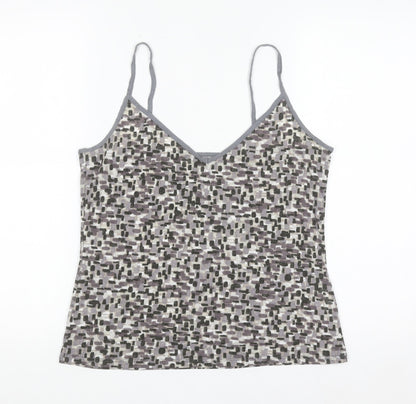 Marks and Spencer Women Grey Geometric Camisole Top Size 14