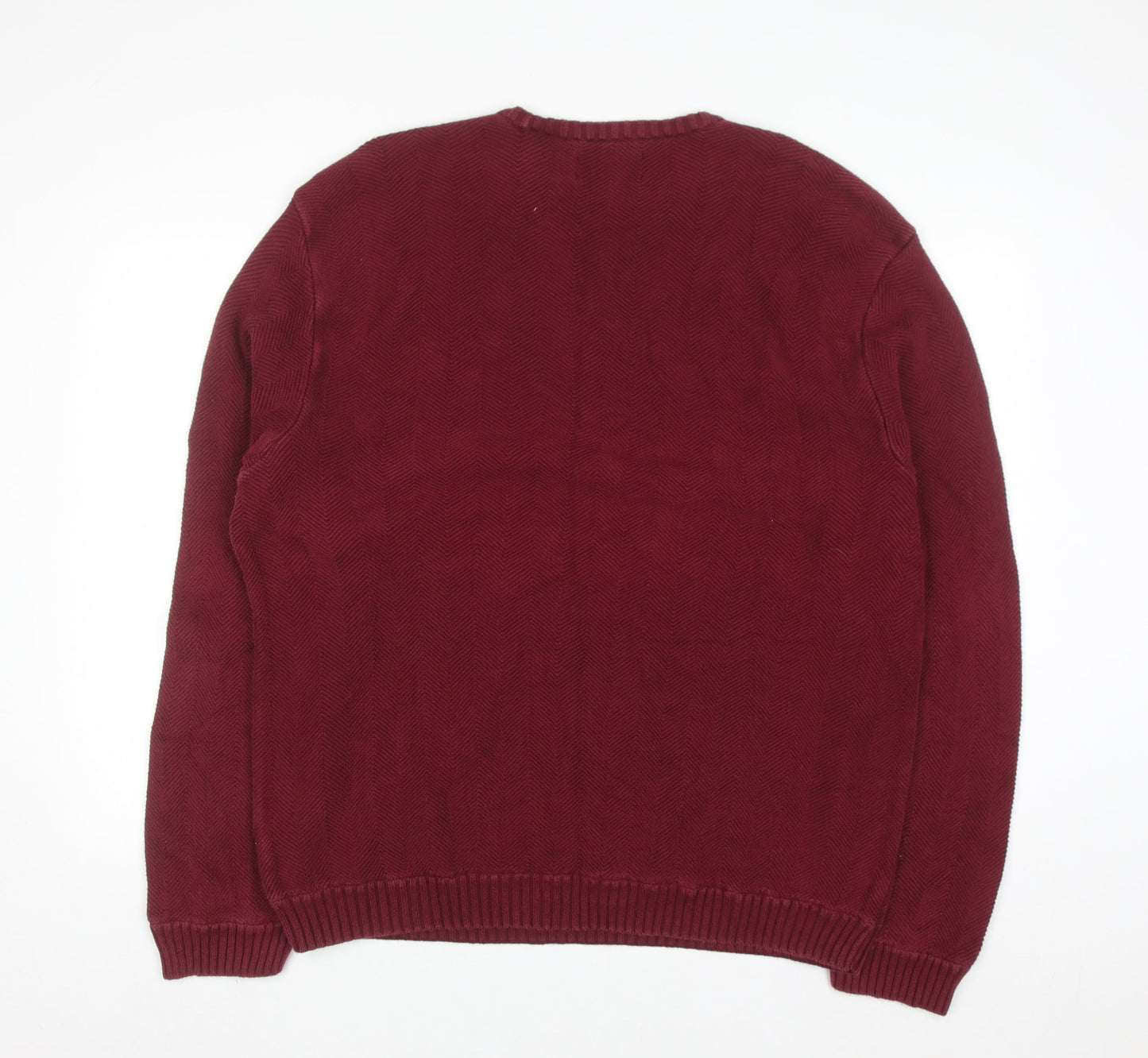 Mens UK Size XL Chaps Red Pullover Jumper