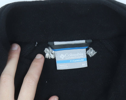 Columbia Men's Black Fleece Full Zip Sweatshirt M Titanium Outdoor
