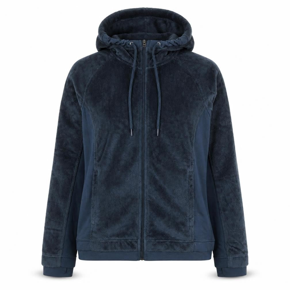 Columbia Womens Navy Full Zip Hooded Fleece Jacket Size M