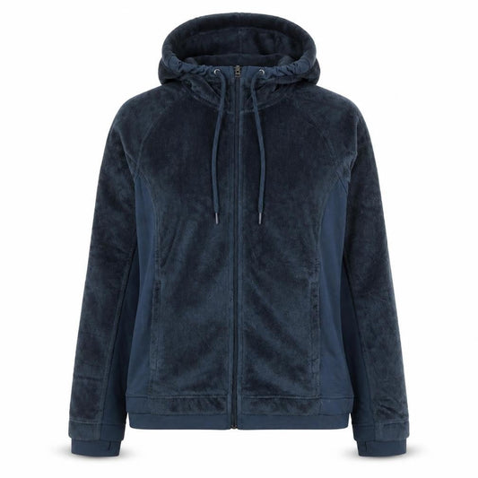 Columbia Womens Navy Full Zip Hooded Fleece Jacket Size M