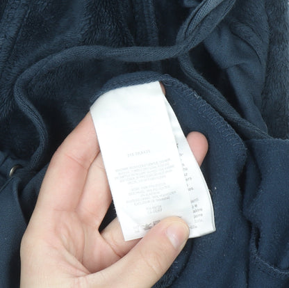 Columbia Womens Navy Full Zip Hooded Fleece Jacket Size M