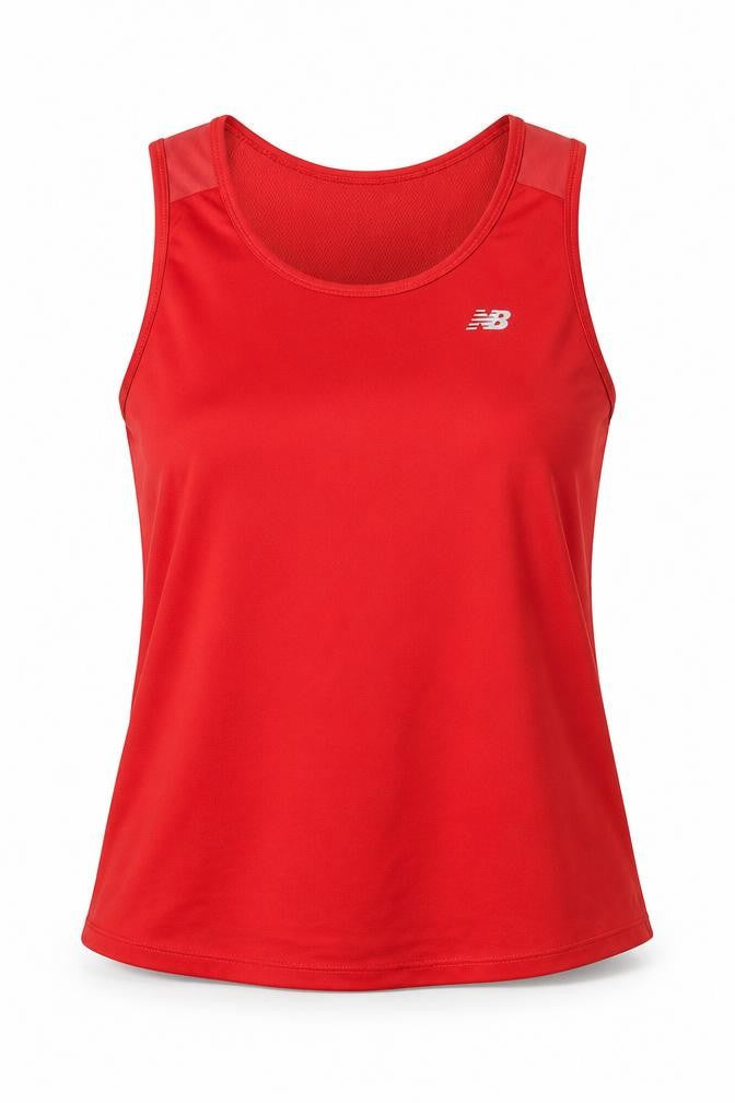 New Balance Womens Red Polyester Athletic Tank Top M