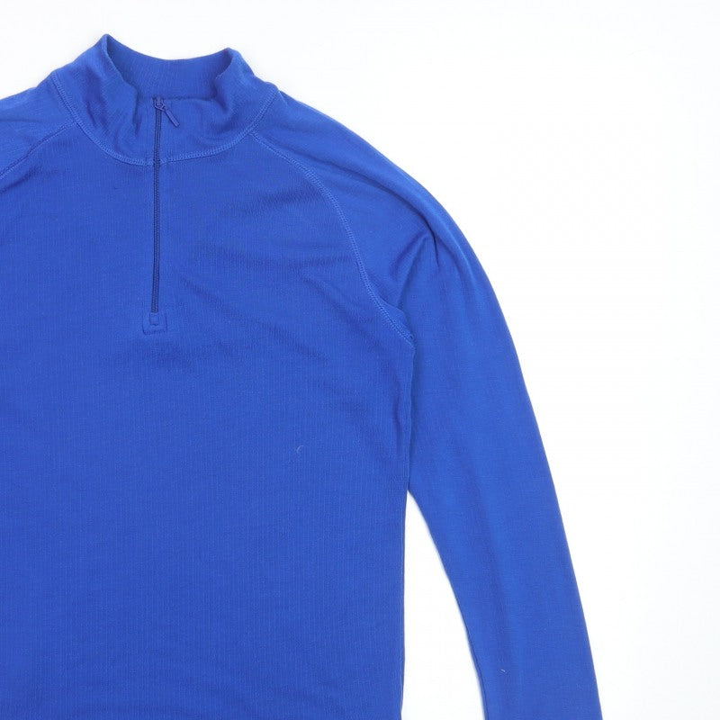 Mountain Warehouse Men’s Blue Thermal 1/2 Zip Jumper Size S