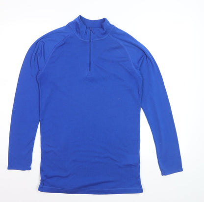 Mountain Warehouse Men’s Blue Thermal 1/2 Zip Jumper Size S