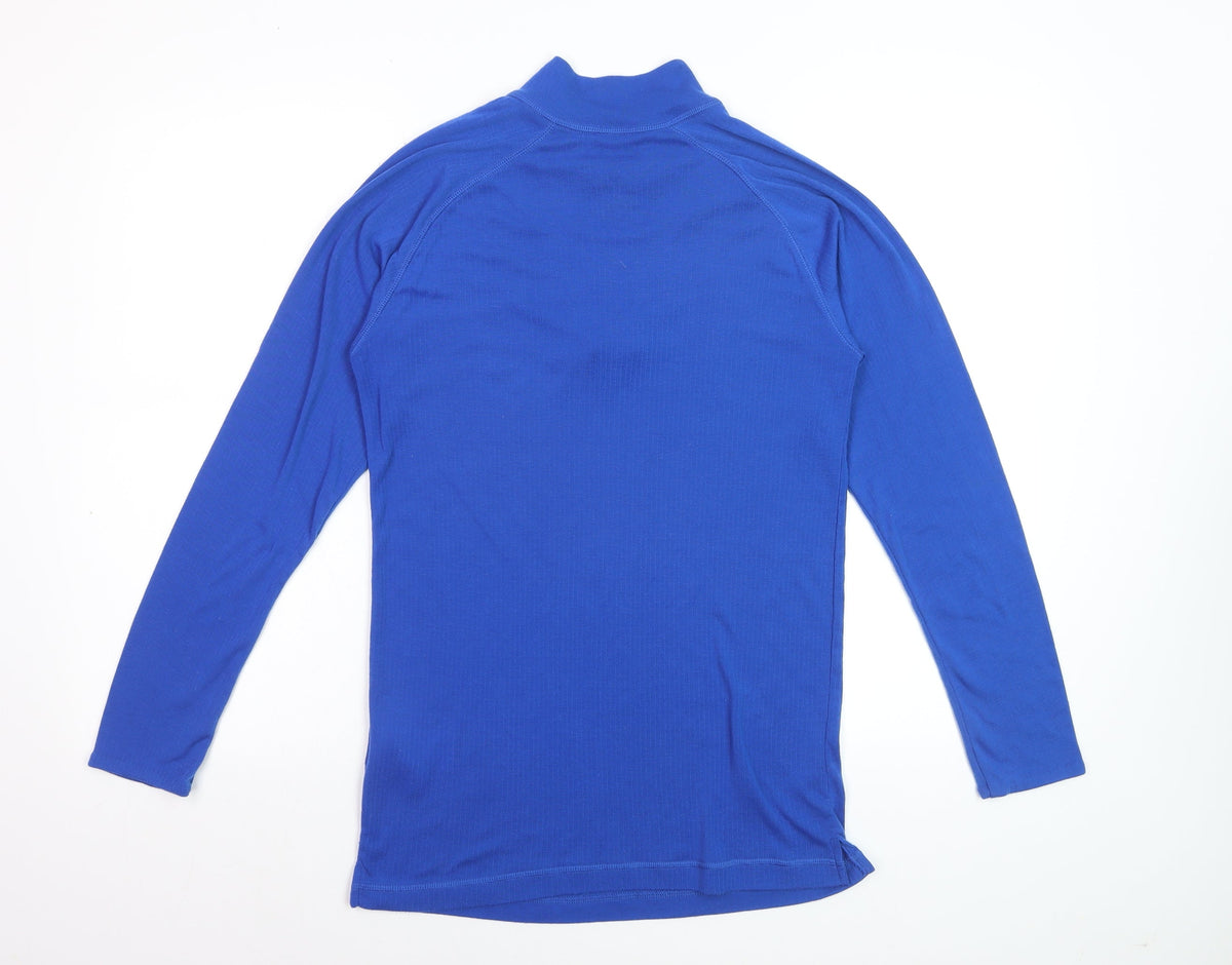 Mountain Warehouse Men’s Blue Thermal 1/2 Zip Jumper Size S