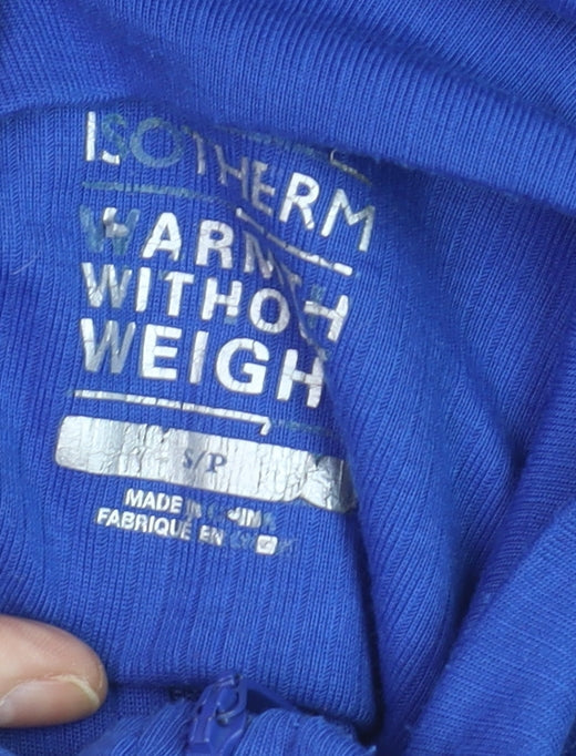 Mountain Warehouse Men’s Blue Thermal 1/2 Zip Jumper Size S